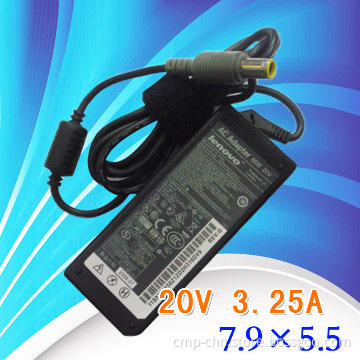 For Lenovo IBM 20V 3.25A 7.9*5.5mm laptop power supply replacement